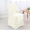 1 Piece Ivory Stretch Spandex Chair Cover for Classic Folding Seating
